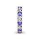 5 - Lucida 4.00 mm Tanzanite and Lab Grown Diamond Eternity Band 