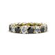 1 - Lucida 4.00 mm Black Diamond and White Lab Grown Diamond Eternity Band 