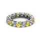 2 - Lucida 4.00 mm Yellow Sapphire and Lab Grown Diamond Eternity Band 