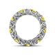 4 - Lucida 4.00 mm Yellow Sapphire and Lab Grown Diamond Eternity Band 