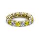 2 - Lucida 4.00 mm Yellow Diamond and White Lab Grown Diamond Eternity Band 