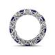 4 - Lucida 4.00 mm Blue Sapphire and Lab Grown Diamond Eternity Band 