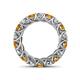 4 - Lucida 4.00 mm Citrine and Lab Grown Diamond Eternity Band 