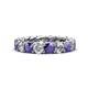 1 - Lucida 4.00 mm Iolite and Lab Grown Diamond Eternity Band 
