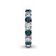 5 - Lucida 4.00 mm London Blue Topaz and Lab Grown Diamond Eternity Band 