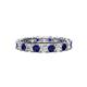 1 - Laida 3.00 mm Blue Sapphire and Lab Grown Diamond Eternity Band 