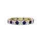 1 - Laida 3.00 mm Blue Sapphire and Lab Grown Diamond Eternity Band 