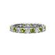1 - Laida 3.00 mm Peridot and Lab Grown Diamond Eternity Band 