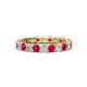 1 - Laida 3.00 mm Ruby and Lab Grown Diamond Eternity Band 