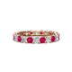 1 - Laida 3.00 mm Ruby and Lab Grown Diamond Eternity Band 