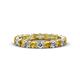 1 - Laida 3.00 mm Citrine and Lab Grown Diamond Eternity Band 