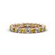 1 - Laida 3.00 mm Citrine and Lab Grown Diamond Eternity Band 