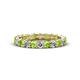1 - Laida 3.00 mm Peridot and Lab Grown Diamond Eternity Band 