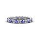 1 - Laida 3.00 mm Tanzanite and Lab Grown Diamond Eternity Band 