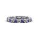 1 - Laida 3.00 mm Iolite and Lab Grown Diamond Eternity Band 