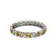 3 - Laida 3.00 mm Citrine and Lab Grown Diamond Eternity Band 