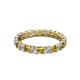 3 - Laida 3.00 mm Citrine and Lab Grown Diamond Eternity Band 