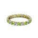 3 - Laida 3.00 mm Peridot and Lab Grown Diamond Eternity Band 