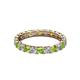 3 - Laida 3.00 mm Peridot and Lab Grown Diamond Eternity Band 