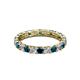 3 - Laida 3.00 mm Blue Diamond and White Lab Grown Diamond Eternity Band 