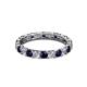 3 - Laida 3.00 mm Blue Sapphire and Lab Grown Diamond Eternity Band 