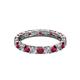 3 - Laida 3.00 mm Ruby and Lab Grown Diamond Eternity Band 
