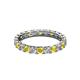 3 - Laida 3.00 mm Yellow Sapphire and Lab Grown Diamond Eternity Band 