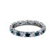 3 - Laida 3.00 mm Blue Diamond and White Lab Grown Diamond Eternity Band 