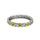 3 - Laida 3.00 mm Yellow Diamond and White Lab Grown Diamond Eternity Band 