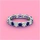4 - Laida 3.40 mm Blue Sapphire and Lab Grown Diamond Eternity Band 
