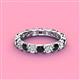 4 - Laida 3.40 mm Black Diamond and Lab Grown Diamond Eternity Band 