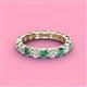 4 - Laida 3.40 mm Lab Created Alexandrite and Lab Grown Diamond Eternity Band 