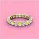 4 - Laida 3.40 mm Yellow Sapphire and Lab Grown Diamond Eternity Band 