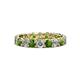 1 - Laida 3.40 mm Green Garnet and Lab Grown Diamond Eternity Band 