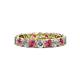 1 - Laida 3.40 mm Pink Tourmaline and Lab Grown Diamond Eternity Band 