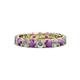 1 - Laida 3.40 mm Amethyst and Lab Grown Diamond Eternity Band 