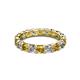3 - Laida 3.40 mm Citrine and Lab Grown Diamond Eternity Band 