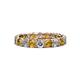 1 - Laida 3.40 mm Citrine and Lab Grown Diamond Eternity Band 