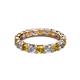 3 - Laida 3.40 mm Citrine and Lab Grown Diamond Eternity Band 
