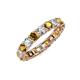 4 - Laida 3.40 mm Citrine and Lab Grown Diamond Eternity Band 