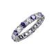 4 - Laida 3.40 mm Iolite and Lab Grown Diamond Eternity Band 