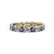 1 - Laida 3.40 mm Iolite and Lab Grown Diamond Eternity Band 