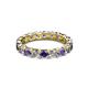 3 - Laida 3.40 mm Iolite and Lab Grown Diamond Eternity Band 