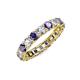 4 - Laida 3.40 mm Iolite and Lab Grown Diamond Eternity Band 