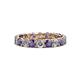 1 - Laida 3.40 mm Iolite and Lab Grown Diamond Eternity Band 