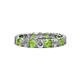 1 - Laida 3.40 mm Peridot and Lab Grown Diamond Eternity Band 