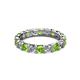 3 - Laida 3.40 mm Peridot and Lab Grown Diamond Eternity Band 
