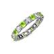4 - Laida 3.40 mm Peridot and Lab Grown Diamond Eternity Band 