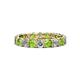 1 - Laida 3.40 mm Peridot and Lab Grown Diamond Eternity Band 