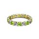 3 - Laida 3.40 mm Peridot and Lab Grown Diamond Eternity Band 